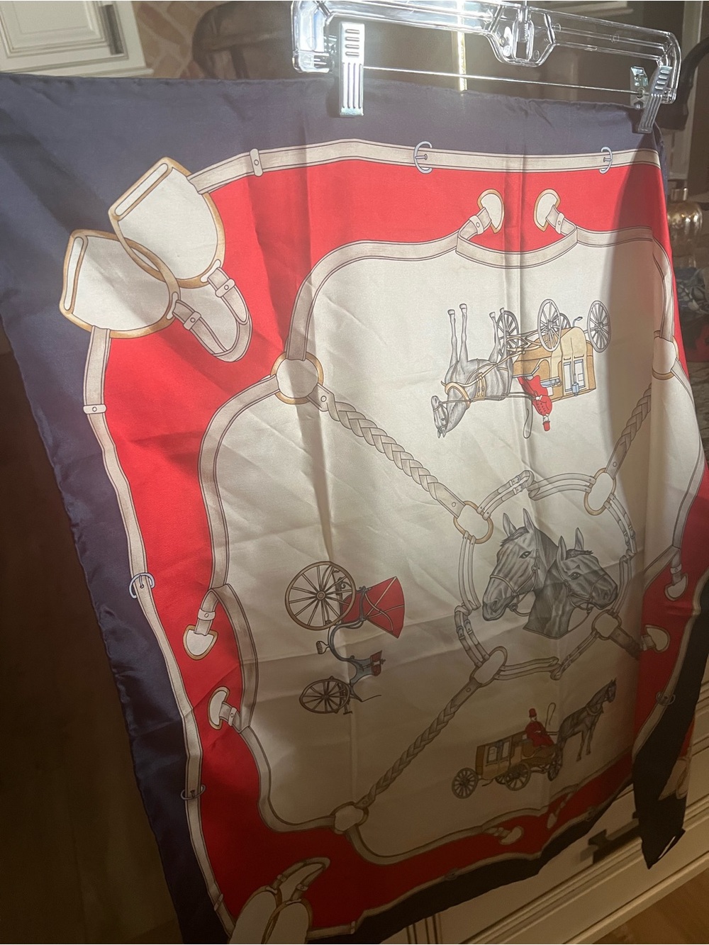 Celine Horse & Carriage Silk Scarf!! - Picture 2 of 4